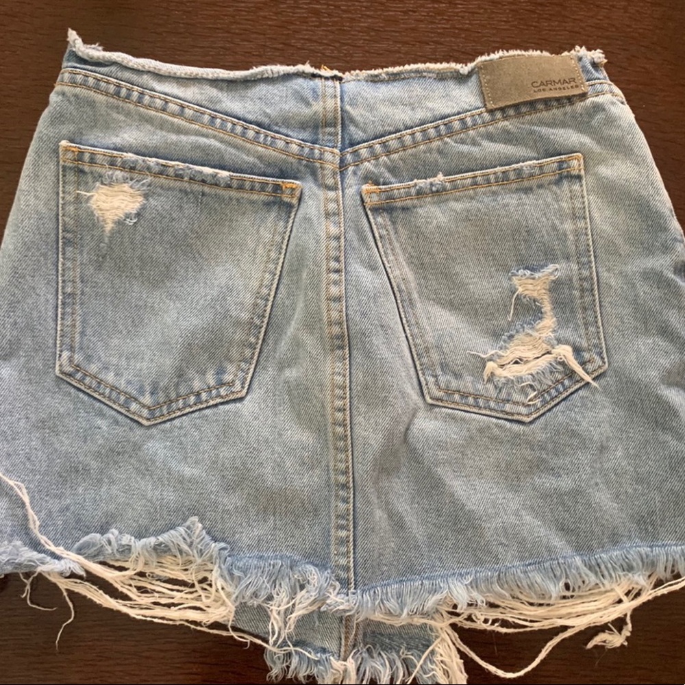LF Carmar ripped distressed cute denim mini skirt - Picture 3 of 3